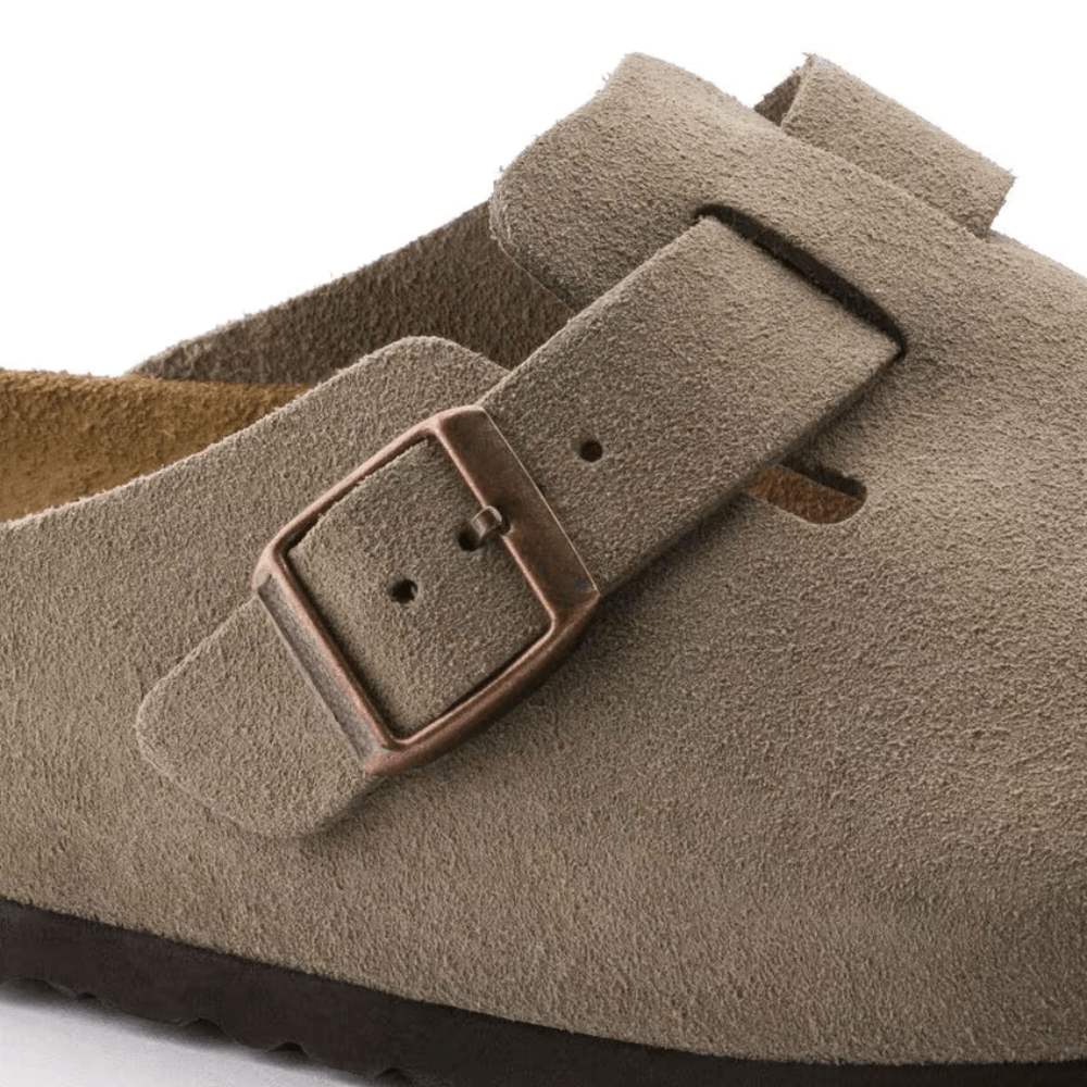 Boston Suede Taupe – Soft Footbed - MORVAN