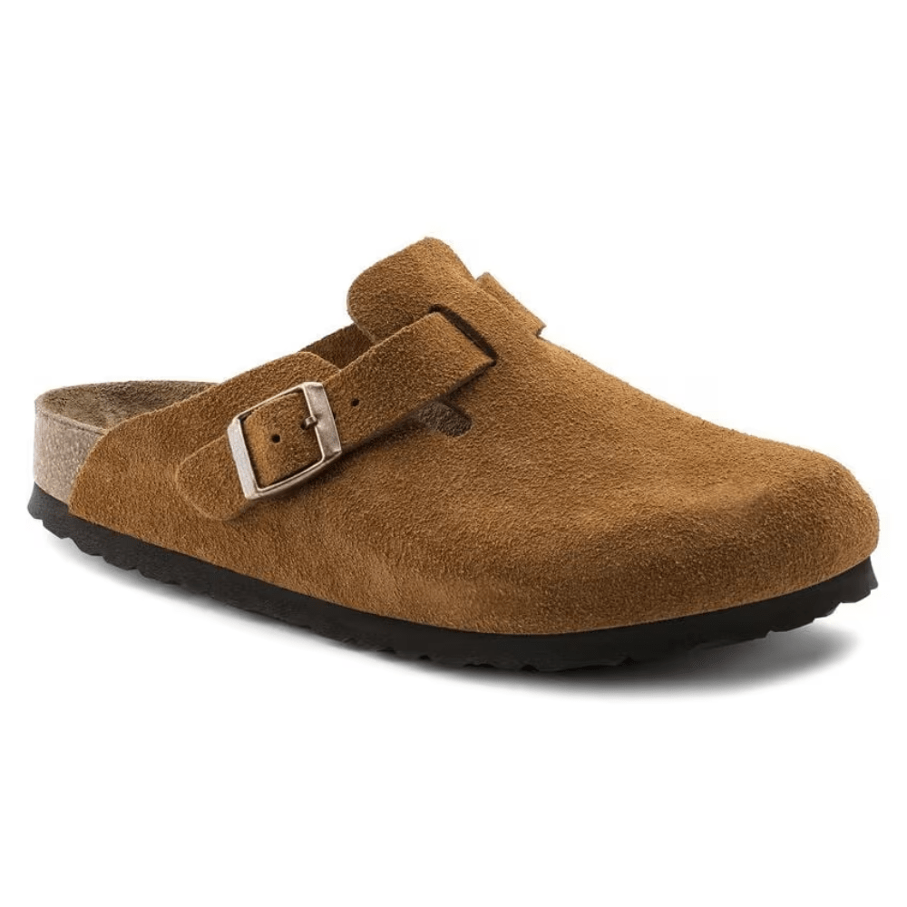 Boston Suede Taupe – Soft Footbed - MORVAN