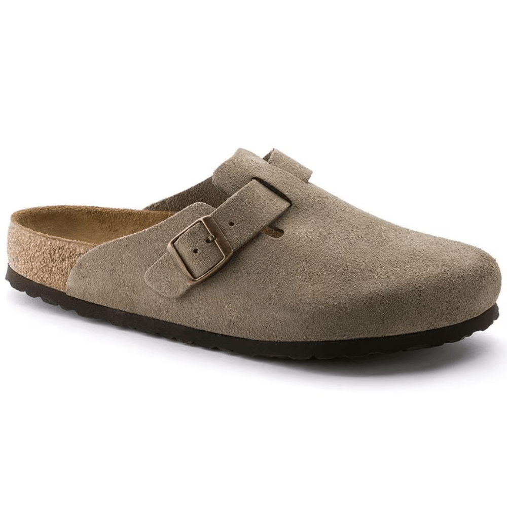 Boston Suede Taupe – Soft Footbed - MORVAN