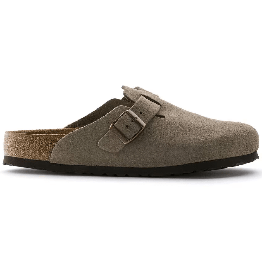 Boston Suede Taupe – Soft Footbed - MORVAN