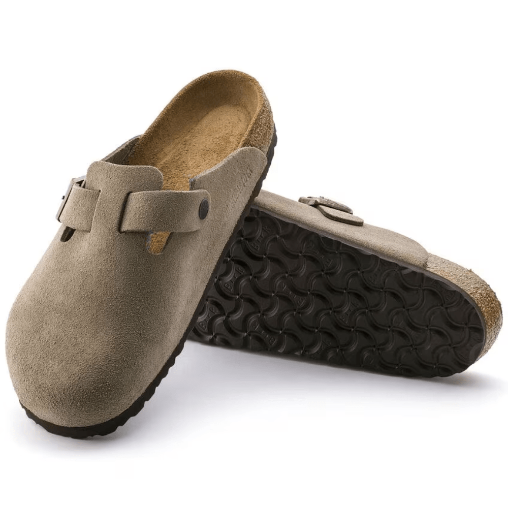 Boston Suede Taupe – Soft Footbed - MORVAN