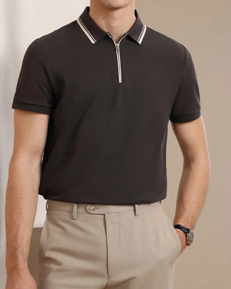 The Ridgeway Zip Polo - MORVAN