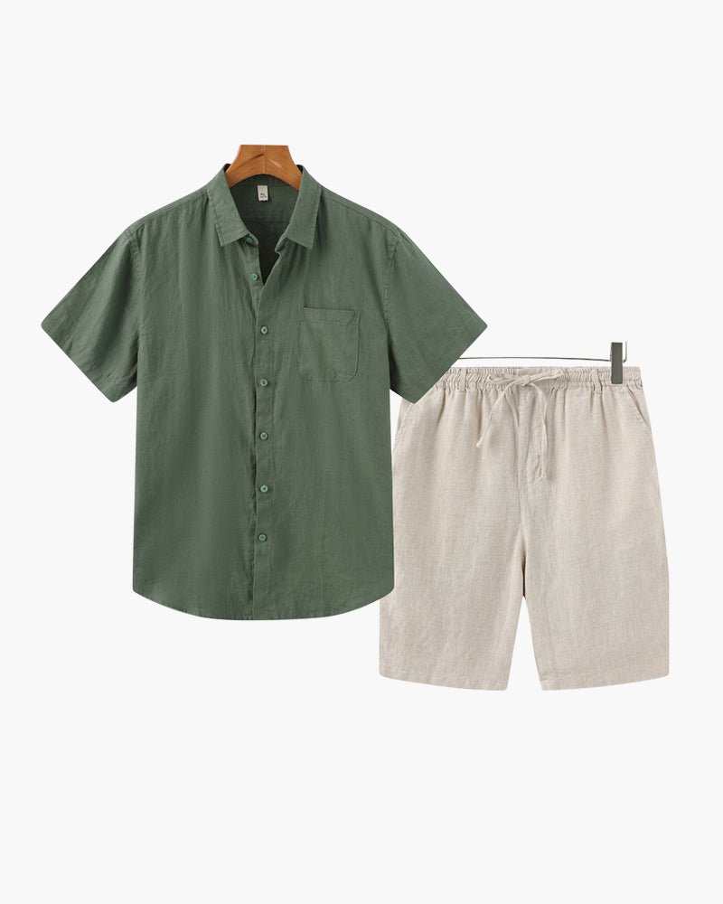 Linen Set (with Shorts) - MORVAN